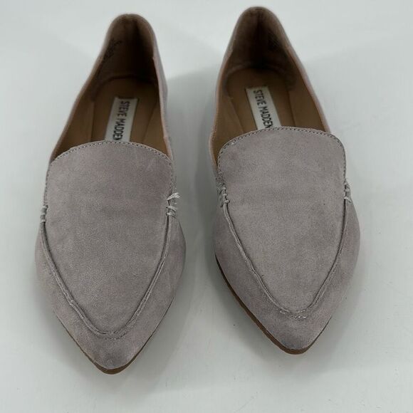Steve Madden Gray Suede Loafers - Picture 2 of 10